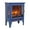 15"Blue, variant on 15" Electric Fireplace, Fireplace Heater w/Realistic Flame, Remote, Timer, Freestanding Fireplace w/Adjustable Brightness, Thermostat, Overheating Protection, 1500W, Blue