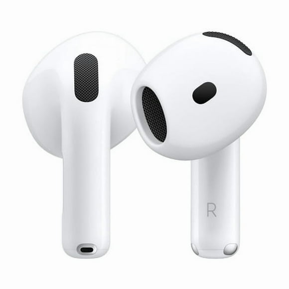Restored Apple AirPods 4 with Active Noise Cancellation & Adaptive Audio Bluetooth Wireless Earbuds with MagSafe Charging Case White - Refurbished Good