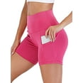 thumbnail image 2 of YouLoveIt Yoga Shorts for Women High Waist Workout Shorts Running Athletic Yoga Shorts Pants with Side Pockets, Quick-dry Compression Shorts Tummy Control Sport Pants, 2 of 6