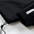 thumbnail image 5 of Men's Windbreakers Casual Loose Fitting Long Sleeved Zippered Hooded Jacket Black S Windbreaker Front-Zip Jacket, 5 of 6