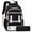 Black, variant on White Backpack Multi-compartment Large Capacity Casual Laptop Backpack for Men and Women, Adjustable Padded Shoulder Straps, Nylon Material, 17.3"
