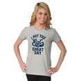 thumbnail image 3 of I Put Eat In Cheat Day Funny Foodie Womens Slim Fit Graphic Tee Brisco Brands M, 3 of 5