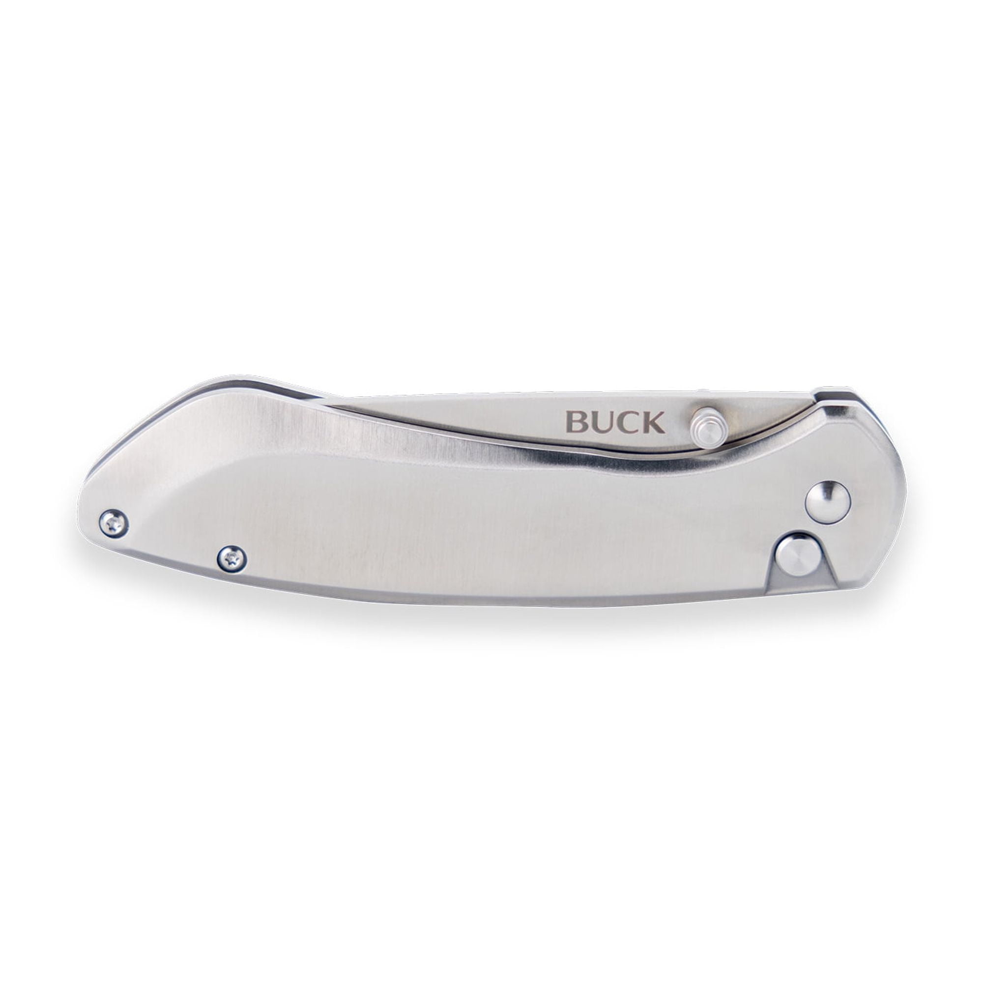 Buck Knives 744 Sovereign Folding Pocket Knife, Silver, Clam