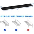 thumbnail image 2 of Magnetic Stove Top shelf, 30" Silicone Spice Rack Organizer Over the StoveTop, Anti-tipping Edges & Easy Installation, Oven Shelf for Kitchen Organization & Storage, 2 of 7