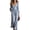 Light Blue, variant on Wenini Women's Fashion Button Plaid Print Jumpsuit Casual Long Sleeve Wide Neck Wide Leg Jumpsuit