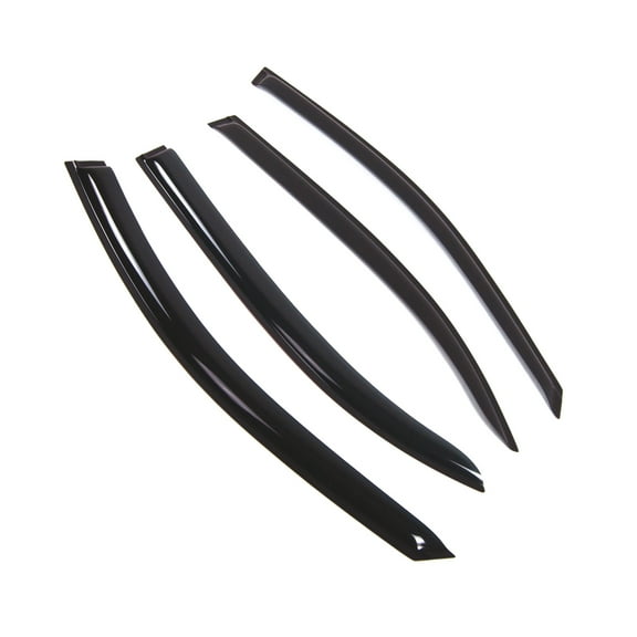 Tuningpros WD2-830 Outside Mount Window Visor Deflector Rain Guard Dark Smoke 4 Pcs Set For 2000-2006 Mercedes S430 S500 S600