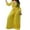 Yellow, variant on Women's Deep V Neck Long Sleeve Jumpsuit - Button Down, Wide Leg, Belted, Party/Casual, Fall/Winter (M-XXXL)