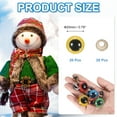 thumbnail image 2 of Uxcell 20mm Safety Eyes, 20Pcs Realistic Doll Crocheting Safety Eyes Yellow, 2 of 6