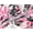 Pink Burst Abstract Leaf, variant on Women's Plus Size Anywear Wide Leg Capri