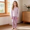 thumbnail image 2 of Wenfanal Kids Boys Pajamas Kids Girls Pajamas Set Boys Girls Pajama Set Comfortable Soft Fashion Home Pajama Set Size 4-5 Years,Purple, 2 of 9