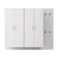 thumbnail image 3 of RST Brands Flow Wall 2 PC Plastic & Steel Jumbo Cabinet Set in White, 3 of 3