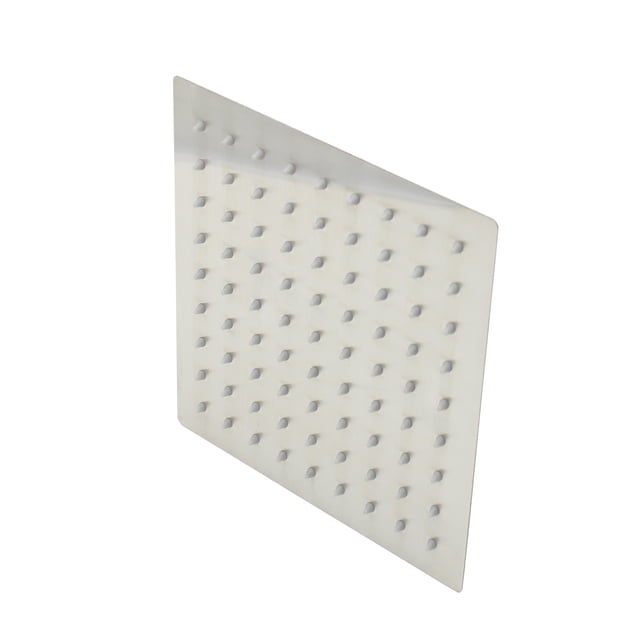 Regadera Cuadrada 25 cm Media y Baja Presion Rubinett Satinado Acero Inoxidable Sin Brazo