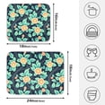 thumbnail image 2 of Ryvnso Rose Flower Dish Drying Mat for Kitchen Countertop 18x24 Large Dish Pad Drainer Rack Dish Sink Mats, 2 of 7