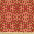 thumbnail image 2 of Ambesonne East Fabric by the Yard Upholstery, Spiral Circles in Warm Tones, 2 Yards, Dark Orange and Red, 2 of 5