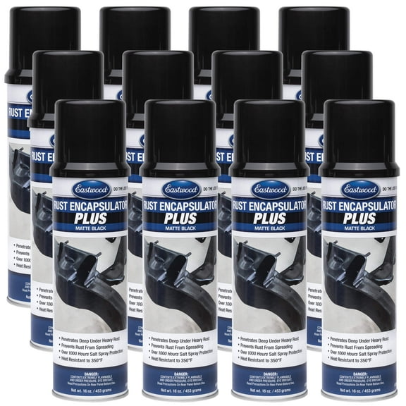 Eastwood Matte Black Rust Encapsulator Plus 16 oz. Aerosol 12 Pack