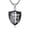 1-1 Black Onyx, variant on Lion Necklaces for Men 925 Sterling Silver Tiger Eye Lion of Judah with Cross Necklace Man of Faith Dark Bible Christian Jewelry Gift for Brother Husband 22"+2"