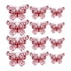 thumbnail image 1 of 12 pegatinas de pared 3D con diseño de mariposas huecas, multiusos, impermeables. Rojo, 1 of 9