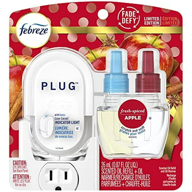 Febreze Plug In Air Freshener Scented Oil Refills, FreshSpiced Apple