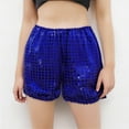 thumbnail image 2 of Odeerbi 3-12 Years Kids Boys Girls Metallic Sequin Sparkly Dance Shorts Sport Atletic Shorts Stage Performance Outfits Summer Solid Color Pants, 2 of 4