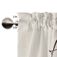 thumbnail image 3 of Fall Curtain Valance for Windows Pumpkins Curtains Living Room Kitchen Bathroom Farmhouse, Thanksgiving Short Rod Pocket Curtain Window Treatment 54"x18", 3 of 5
