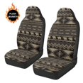 thumbnail image 4 of Uorisanigo 2PCS Car Seat Covers for Front Seats, Premium Coral Velvet Fabric Bear Nation Aztec Auto Seat Protectors, Universal Driver Interior Accessories for Car, Truck, SUV, 4 of 7