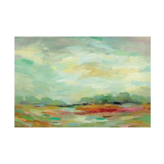 Trademark Fine Art 'Sunrise Field' Canvas Art by Silvia Vassileva