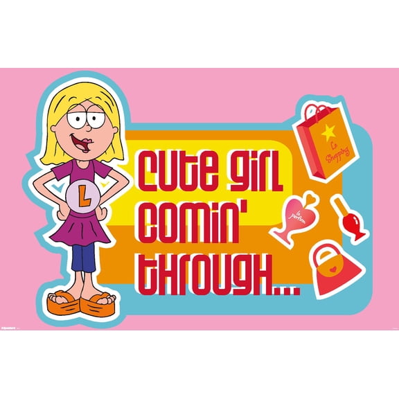 Disney Lizzie McGuire (2001) - Cute Girl Comin' Through Wall Poster, 22.375" x 34"