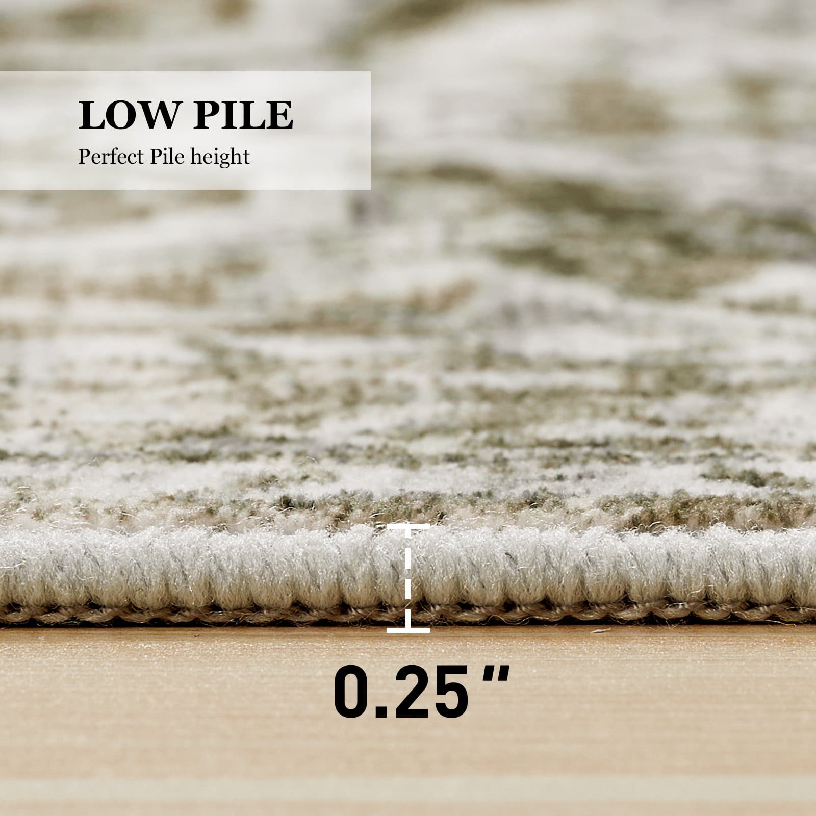 CHITOOMA 8'x10' Boho Area Rugs for Living Room, Machine Washable Area Rug with Non-Slip Backing, Stain Resistant Non-Shed Carpet for Bedroom, Dining Room, Dorm, Office