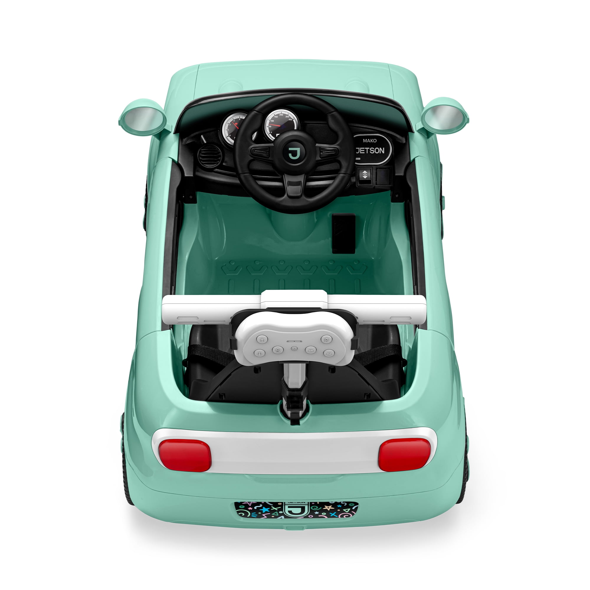 Jetson Mako Electric Motor Assist Ride-On Push Car - Green
