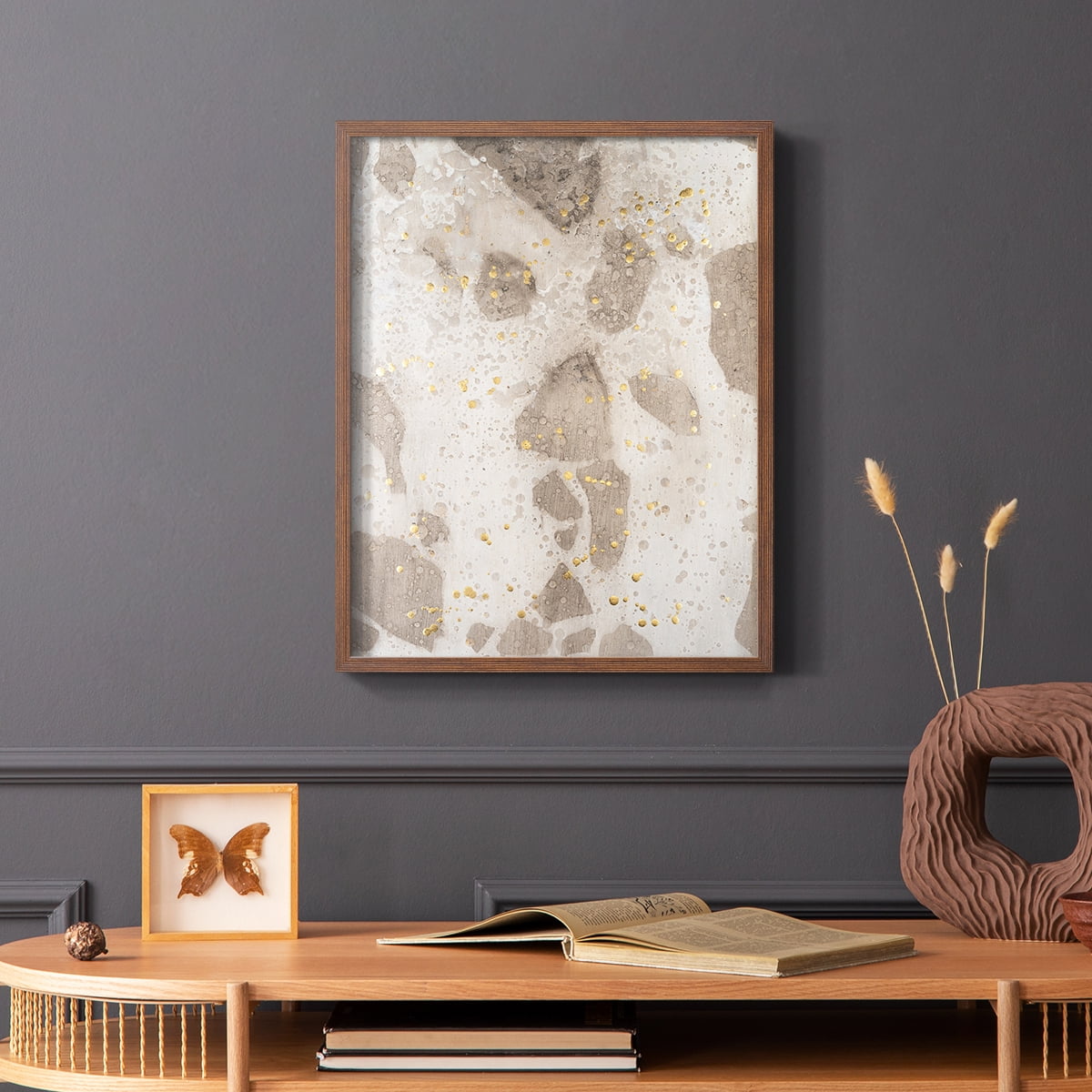 Chordata I Framed Print in Brown Solid Wood Framed Print No Nail Hanging