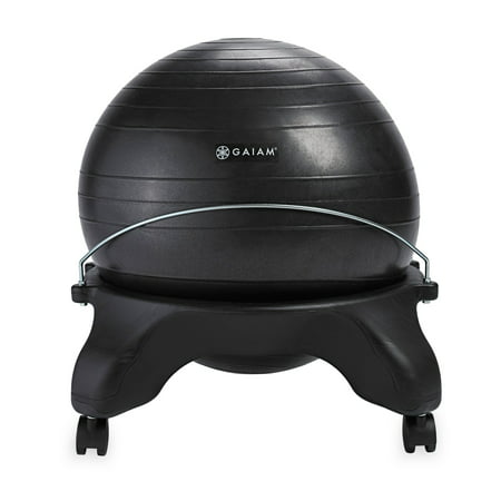 Gaiam Backless Balance Ball Chair, Charcoal