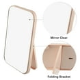 thumbnail image 3 of Unique Bargains Desktop Foldable Makeup Mirror for Women 8"x6" Portable Travel Mirror Pink, 3 of 7