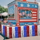 thumbnail image 4 of Paquete de 4 Decoraciones para el 4 de Julio, Faldas de Mesa con Flecos Metálicos y Espumillón, Decoraciones Patrióticas para Fiestas en Rojo, y Azul., 4 of 5