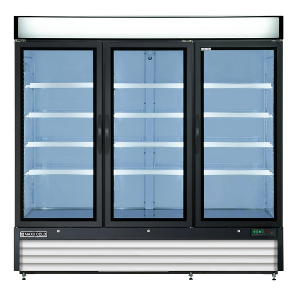 Maxx Cold Triple Glass Door Merchandiser Freezer, Free Standing, 81"W