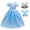 Blue Dress+Accessories A, variant on Princess Fairy Dress Up Costume for Toddler and Little Girls - Blue Birthday Party Dress