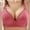Hot Pink, variant on Herrnalise Women's Breathable Solid Color Elegant Full Cover Cup Bra, Comfortable Wide Shoulder Strap Bra, Women's Lingerie & Underwear