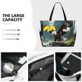 thumbnail image 5 of Yiaed Forest River Bald Eagle Print Large Capacity Beach Travel Bag - Waterproof Zipper Vacation Tote for Sandproof Storage, and Camping, 5 of 5