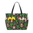 thumbnail image 1 of Disketp Cute Hedgehogs Cactus Blue Bolsa de Playa de Gran Capacidad, Bolso Impermeable y a Prueba de Arena para Mujer, Ideal para Playa, Piscina y Natación, 1 of 7