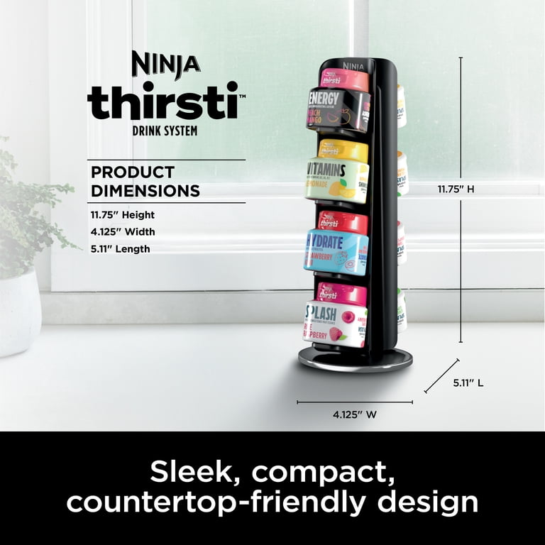 Ninja, Thirsti 360¬∞ 8-Flavor Storage Holder, WCX08, Black Chrome