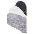 thumbnail image 2 of Stems Luxury Women's Plush Cozy Winter Socks - 3 Pack - Gray & White, 2 of 2
