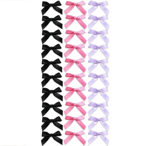 30x Elegant Mini Bows Hairpins Clip For Women Girls Kids Wedding Party Accessories Pink Black White Mix 30 rose red light pi