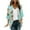 Mint Green, variant on Wyobmus Women's Lightweight Floral Cardigan 3/4 Long Sleeve Open Front Loose Cover Up Casual Draped Blouse Tops Red