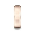 thumbnail image 3 of Benchmark� 14k Rose Gold 7mm Comfort-fit High Polished Carved Design Wedding Band Ring, 3 of 7