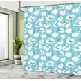 thumbnail image 5 of Ambesonne Airplane Shower Curtain, Boy Playroom, 69"Wx70"L, Turquoise White Blue, 5 of 5