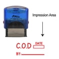 thumbnail image 1 of eloria COD Self Inking Rubber Stamp Business Custom Stamp Office Stationary, Color: Red Ink, 1 of 1