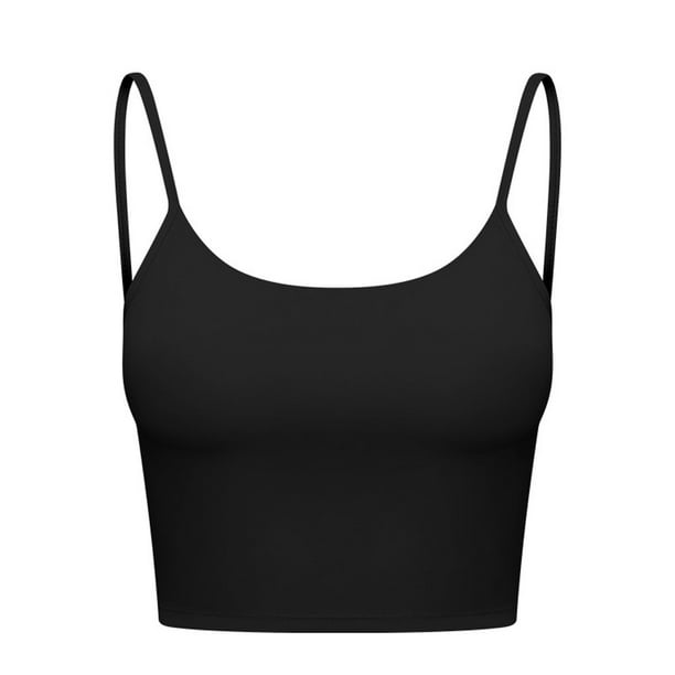 Greeniant Camiseta sin mangas, sujetador deportivo, chaleco deportivo, accesorios de gimnasio lavables, ropa para correr, comodidad, resiliencia, Uniforme atlético Negro ocho