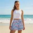 thumbnail image 5 of Xoenoiee Cherry Blossom Oil Painting Print Womens Tennis Skirt with Pockets Pleated High Waisted Athletic Skorts Skirts for Golf Running Workout, 2XL, 5 of 7