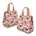thumbnail image 2 of Boston Terrier Dog and Flower Florals Insulated Lunch Bag for Women & Adults,Large Portable Soft Cooler Lunch Bag,Thermal Food Storage Tote with Pearl Cotton,8.66L,8.75x5.75x9.5 Inch, 2 of 6
