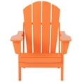 thumbnail image 4 of Polytrends  Laguna Hdpe All Weather Outdoor Patio Foldable Adirondack Chair With Side Table (2-Piece Set) Orange, 4 of 5
