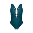 thumbnail image 6 of Women One Piece Swimsuits Summer Womens Tankinis Solid Color Swimsuit Women Tankini With Chest Cushion Swimsuits for Women Tankini Backless Strap Swimsuit Women Plus Size, 6 of 7